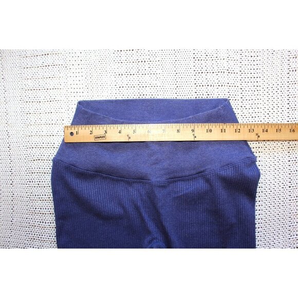 Balance Athletica Vitality Ribbed Leggings Size Large Seamless Hight Rise Blue - Picture 2 of 10
